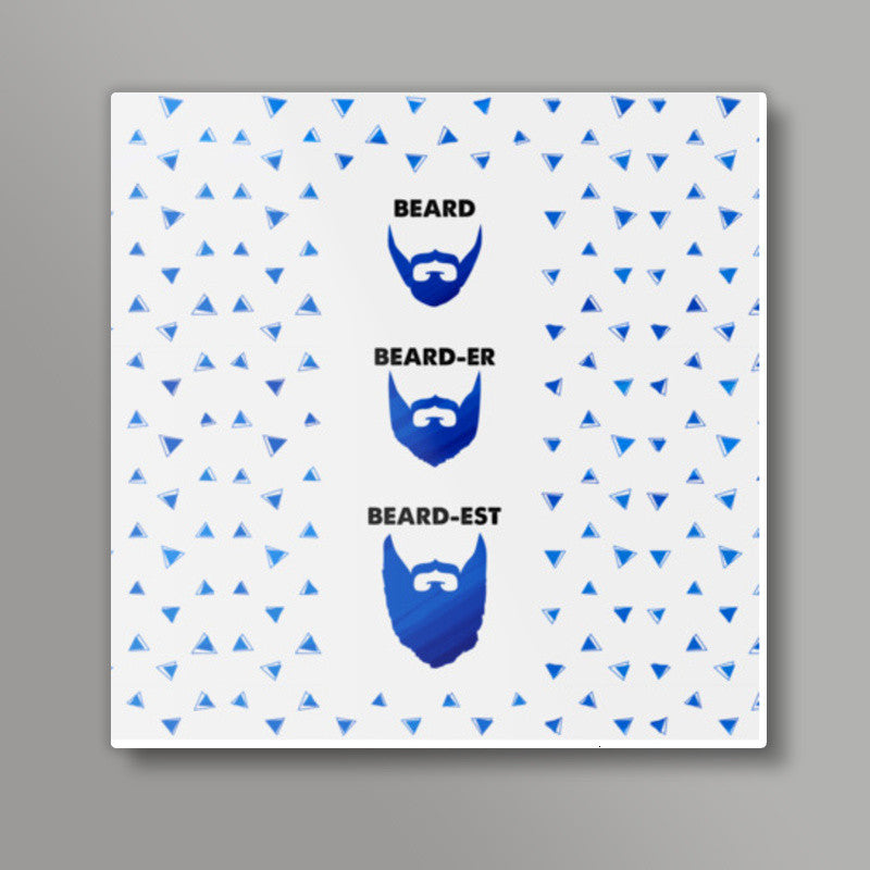 Beard Grammer Square Art Prints