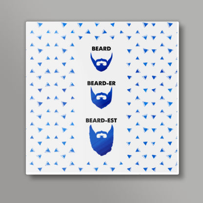Beard Grammer Square Art Prints