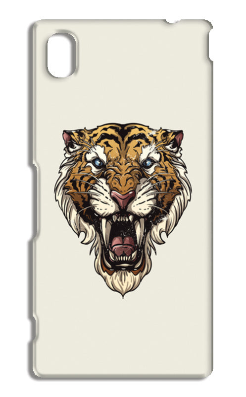 Saber Toothed Tiger Sony Xperia M4 Aqua Cases