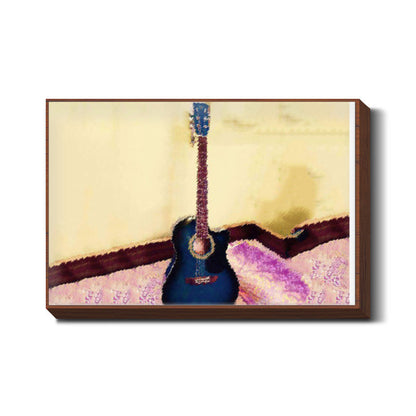 Abstract Acoustic Guitar Wall Art