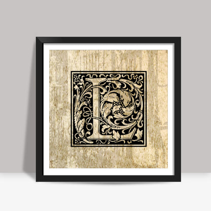 Ornate L Square Art Prints