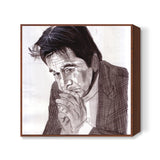 Dilip Kumar is the thespian and living legend Square Art Prints