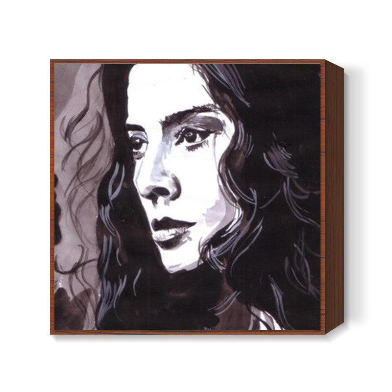 Bollywood star Tabu has an impressive body of work Square Art Prints