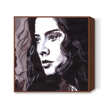 Bollywood star Tabu has an impressive body of work Square Art Prints