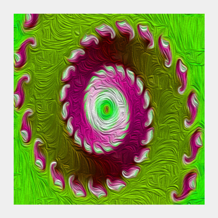 Square Art Prints, Fractal painting Square Art Prints