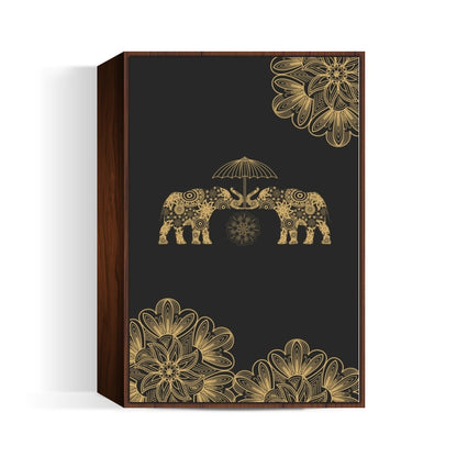 Gold Elephant Wall Art