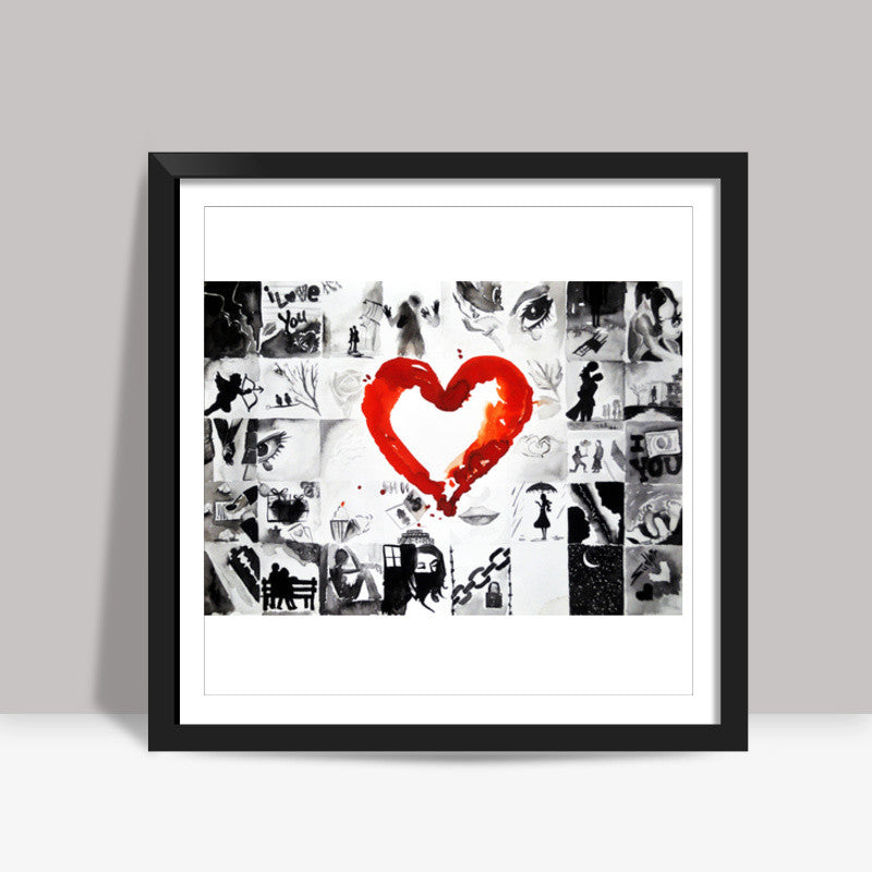 shade of love Square Art Prints