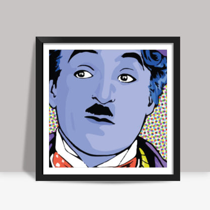 Charlie Chaplin Minimal Design Square Art Prints