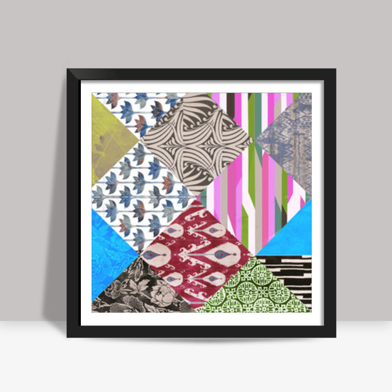Patchwork 2 Square Art Prints
