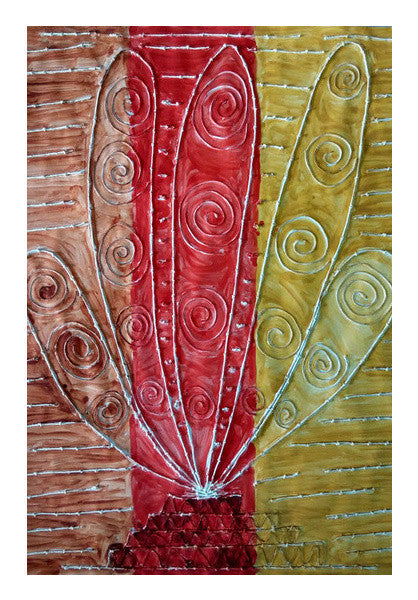 white leafs Wall Art