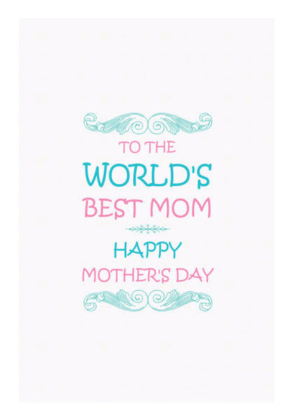 Typography Art The Best Mom Art PosterGully Specials