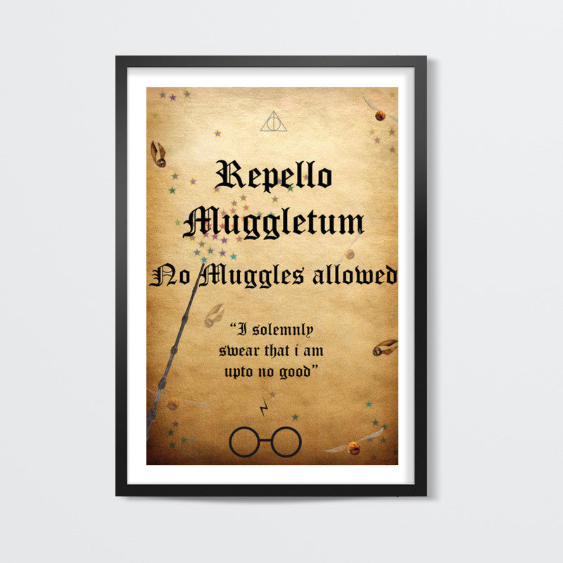 Harry Potter- Do not enter poster Wall Art | Isha Rathee