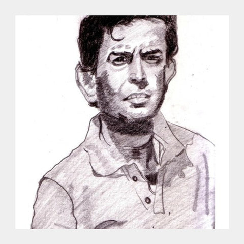 Square Art Prints, Bollywood star Sanjeev Kumar was one of the most versatile actors of Bollywood Square Art Prints