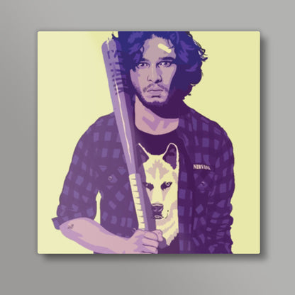 Game of Throne: Jon Snow Square Art Prints