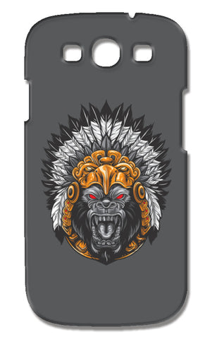 Gorilla Wearing Aztec Headdress Samsung Galaxy S3 Cases