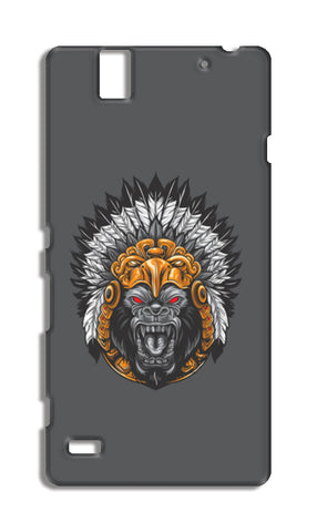 Gorilla Wearing Aztec Headdress Sony Xperia C4 Cases