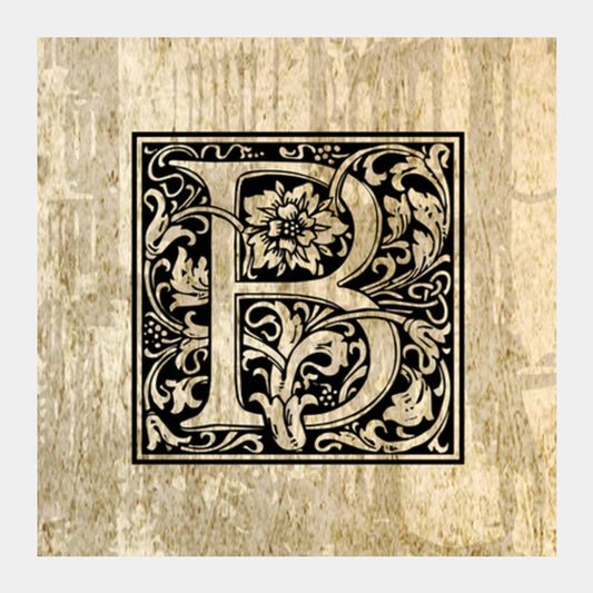 Ornate B Square Art Prints