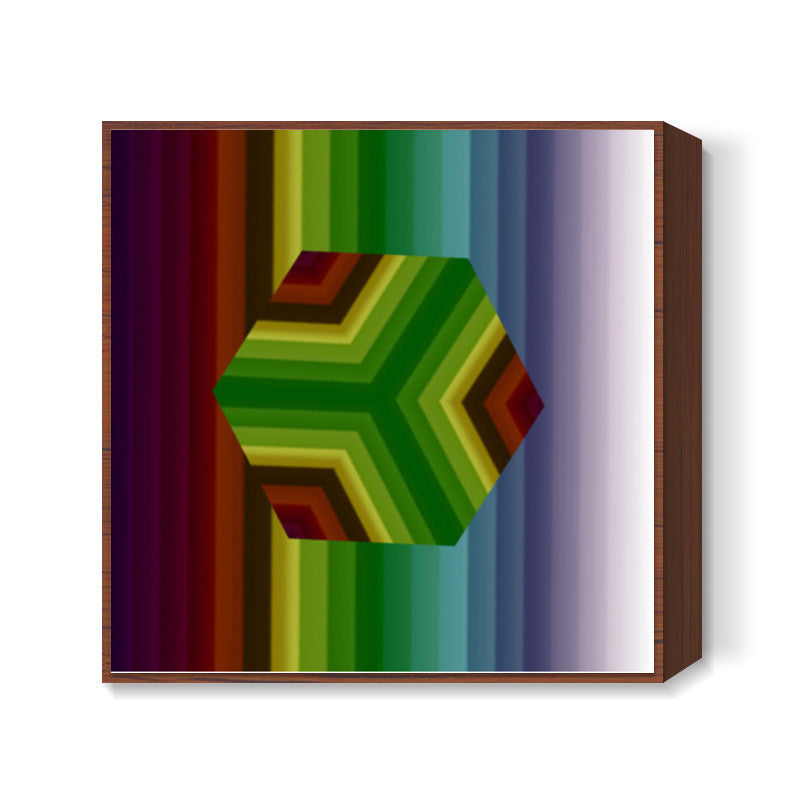 Classic Cube Square Art Prints