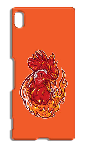 Rooster On Fire Sony Xperia Z4 Cases