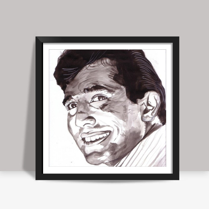 Rajesh Khanna believed that life is beautiful Square Art Prints