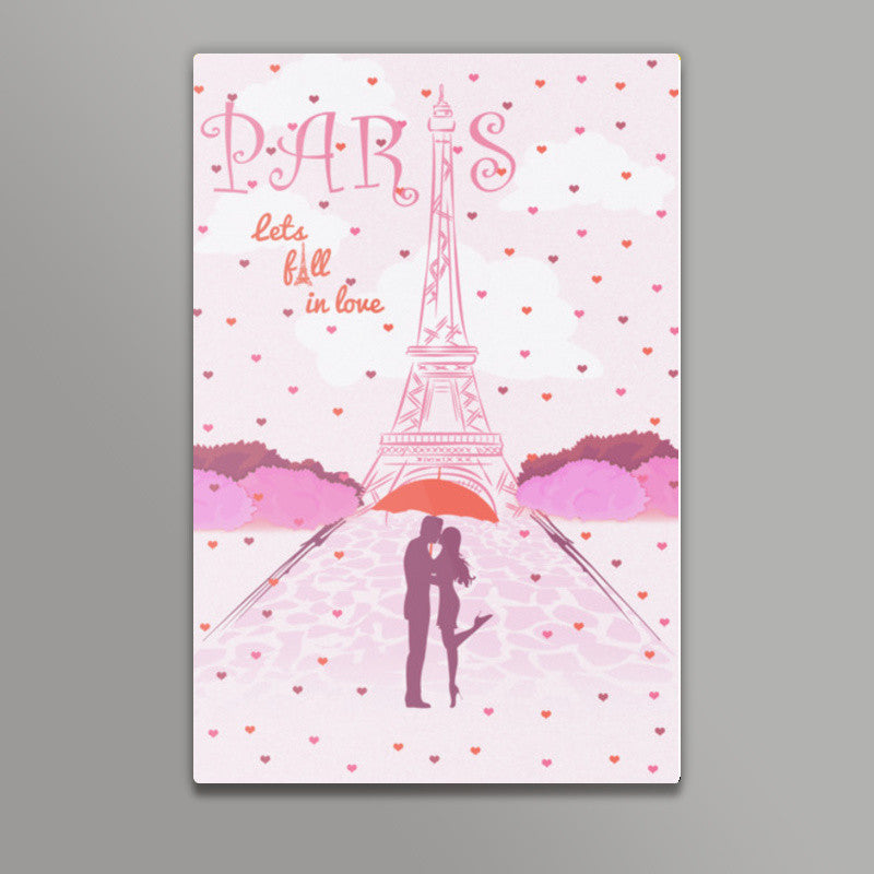 Paris-Fall in Love Wall Art