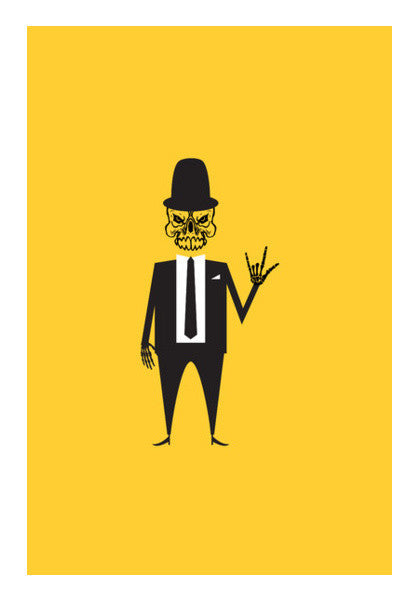 Gentleman Skull Art Art PosterGully Specials