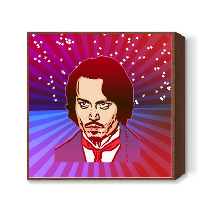 Johnny Depp Hollywood Actor Square Art Prints