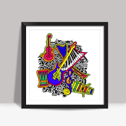 MusicLove Zenscrawl Square Art Prints