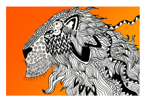Majestic Lion Print Art PosterGully Specials