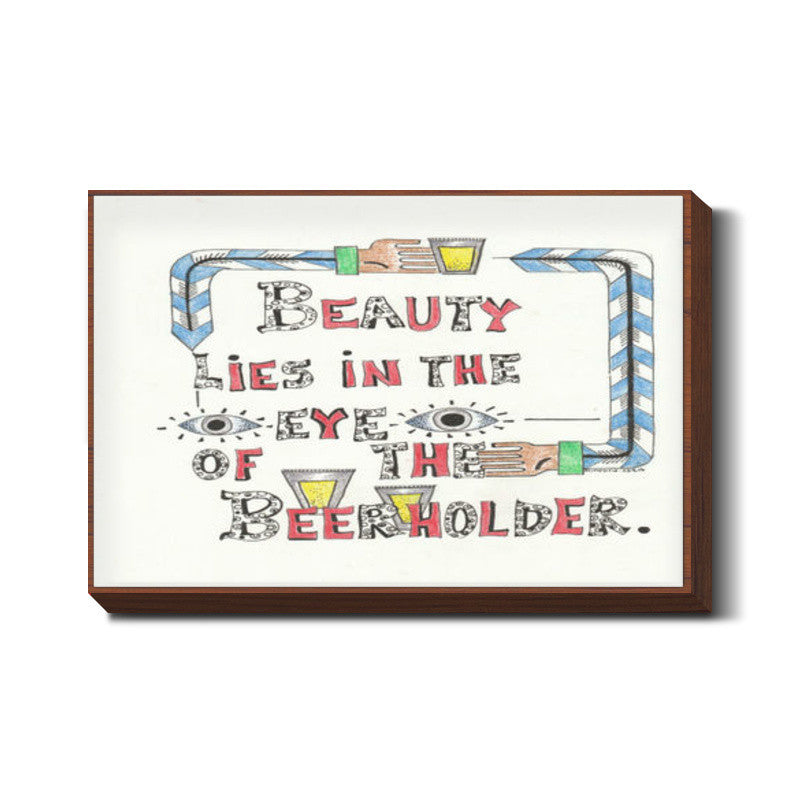 Beauty and Beer Wall Art