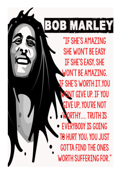 Bob Marley Quote Wall Art