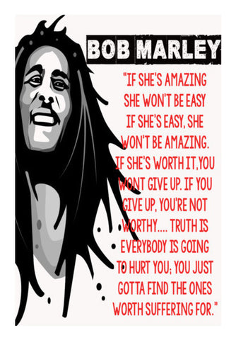 Bob Marley Quote Art PosterGully Specials