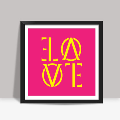 Its LOVE back and forth Square Art Prints