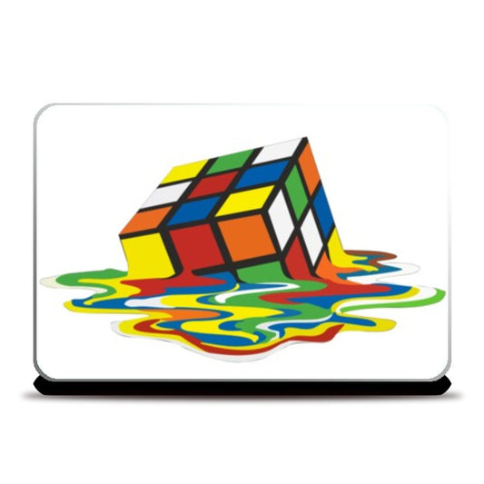 Laptop Skins, Melted rubic cube Laptop Skins