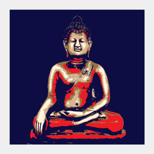 Square Art Prints, BUDDHA Square Art Prints