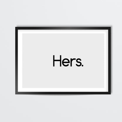 Hers. Wall Art