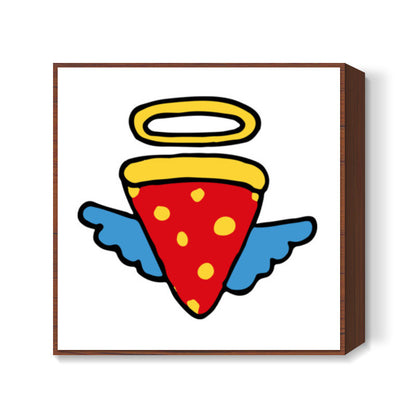 Pizza My Angel Square Art Prints