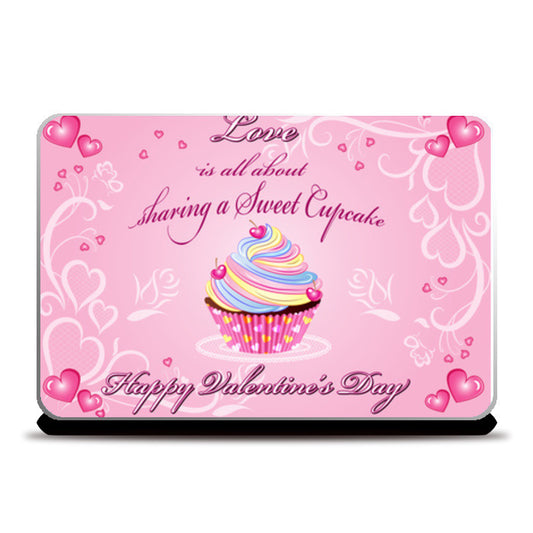 Laptop Skins, Valentines Day Cupcake Laptop Skins