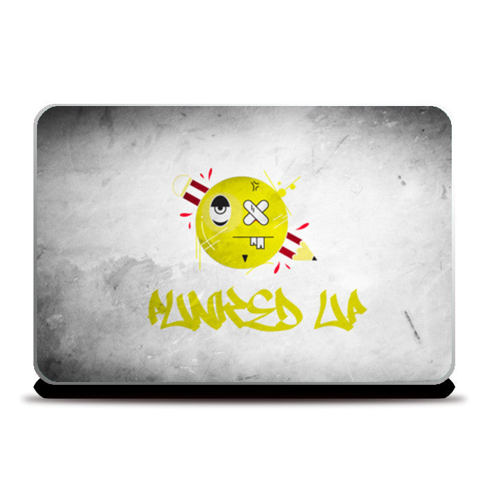 punked up graffiti Laptop Skins