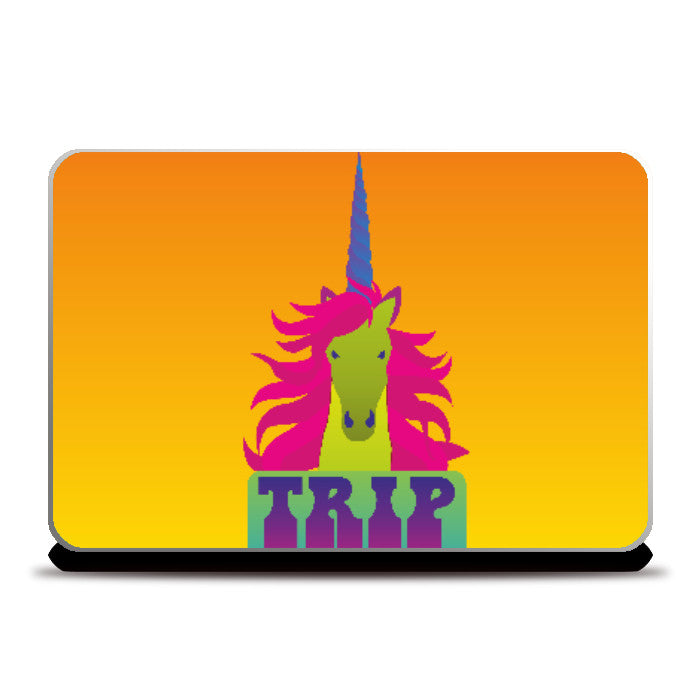 Laptop Skins, Trip says the unicorn Laptop Skin | Dhwani Mankad, - PosterGully