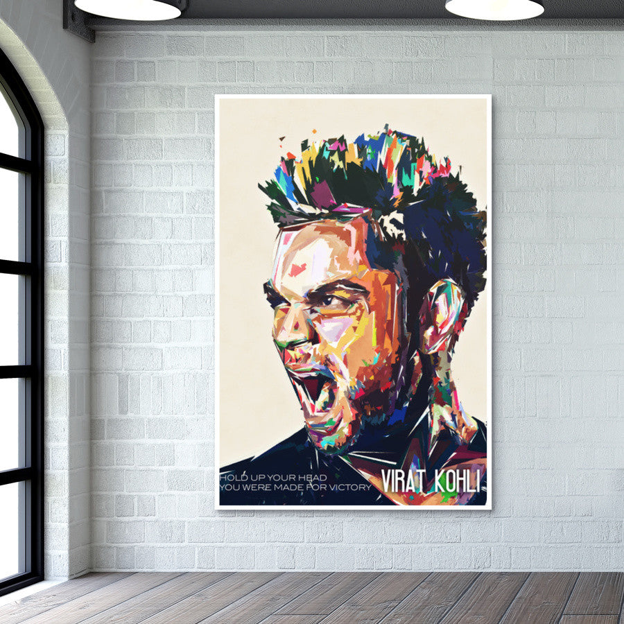 virat kohli fan art Wall Art