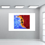 Care Free Soul | Music . Love. Happiness | Bare Hand Painting | Wall Art
