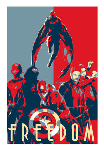 Team Captain America Wall Art