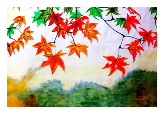 Beautiful Leafs Art PosterGully Specials
