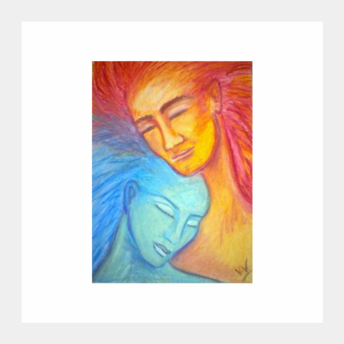 Square Art Prints, Shiva et Shakthi / artiste : Lalitavv, - PosterGully