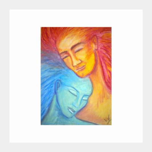 Square Art Prints, Shiva et Shakthi / artiste : Lalitavv, - PosterGully