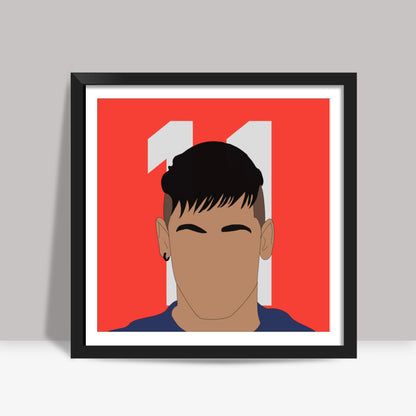 Neymar Jr. 11 | Barcelona | Football Square Art Prints