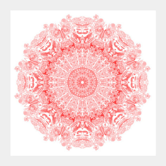 Rajasthan Mustache Mandal Square Art Prints