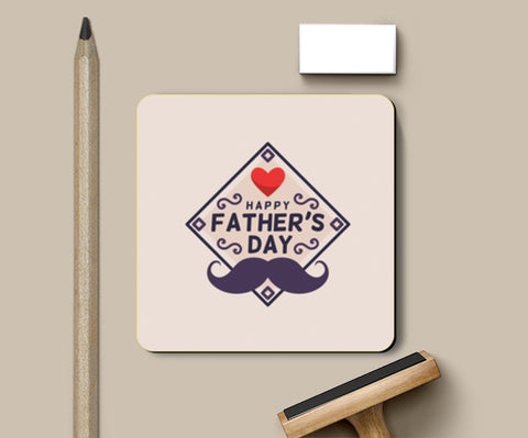 Happy Fathers Day Square Art | #Fathers Day Special  Coasters