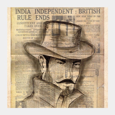 Bhagat Singh Square Art Prints PosterGully Specials